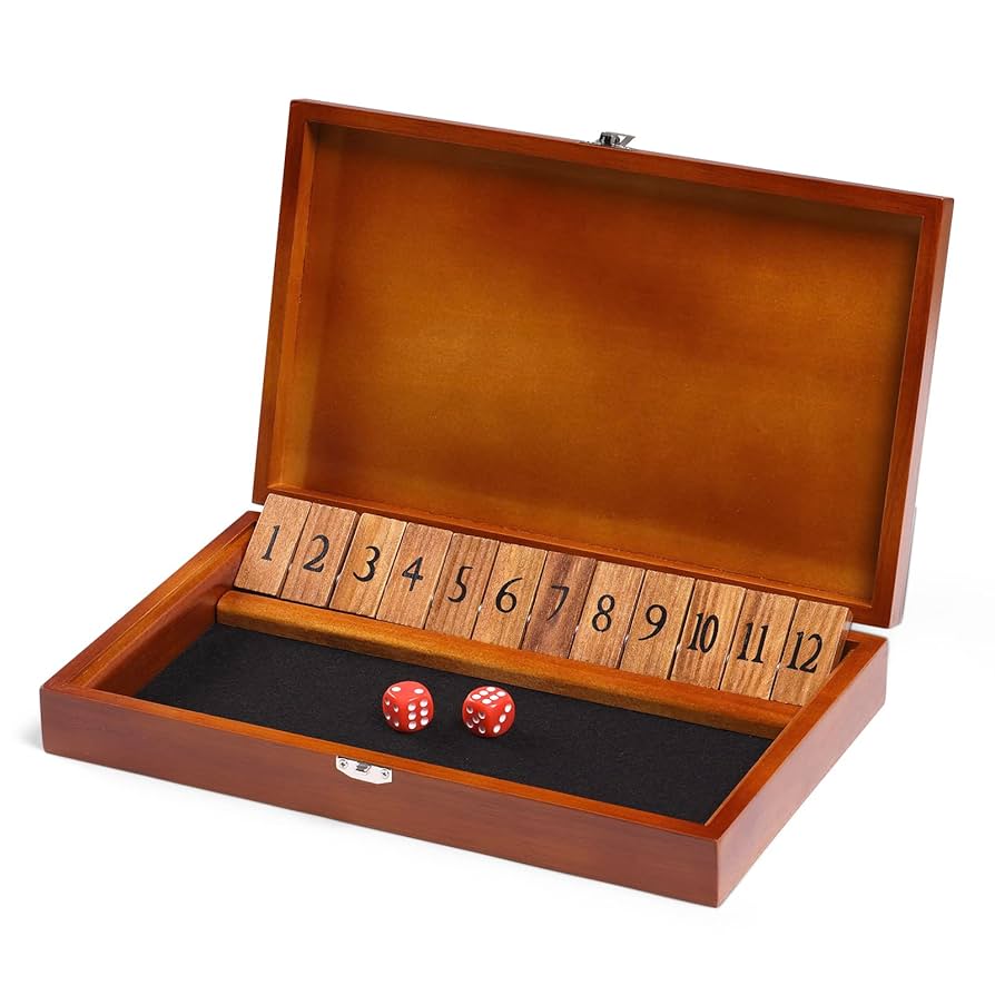 Amazon.com: Crobyi Shut The Box Dice Game with 12 Numbers