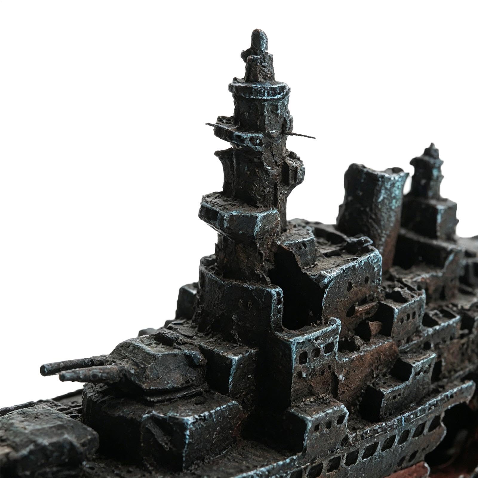 Ozdoby do akwarium Dekoracyjna żywica realistyczny | Wrak statku kryjówka dla ryb Dla Hobbystów, Hodowców, Właścicieli Zwierząt, Salonu, Szafki, Biura Domowego, Mieszkania