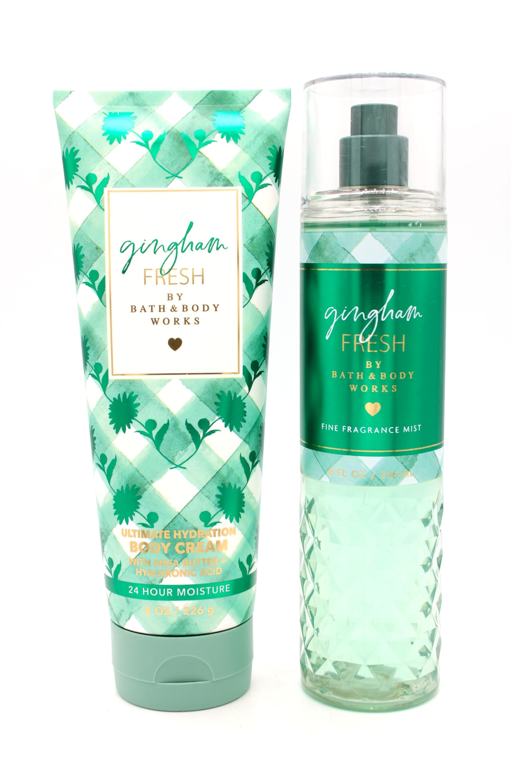 Gingham Fresh, Bath and Body, Fine Fragrance Mist and Body Cream Set