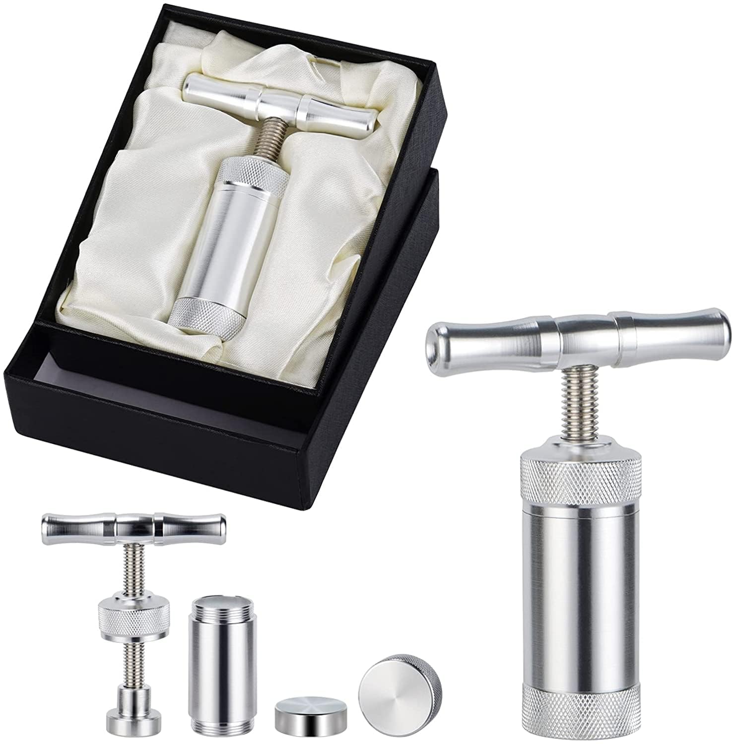YSSOA Heavy Duty Aluminum Alloy Metal Spice Compressor with Gift Box