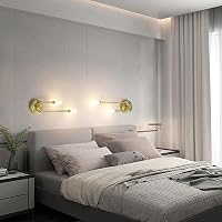Aipsun 2 db vezeték nélküli LED fali lámpa beltéri arany 8000 mAh 8 W 550 lm 3000 K dimmelhető érintés lépcsőhöz hálószobába nappaliba 8