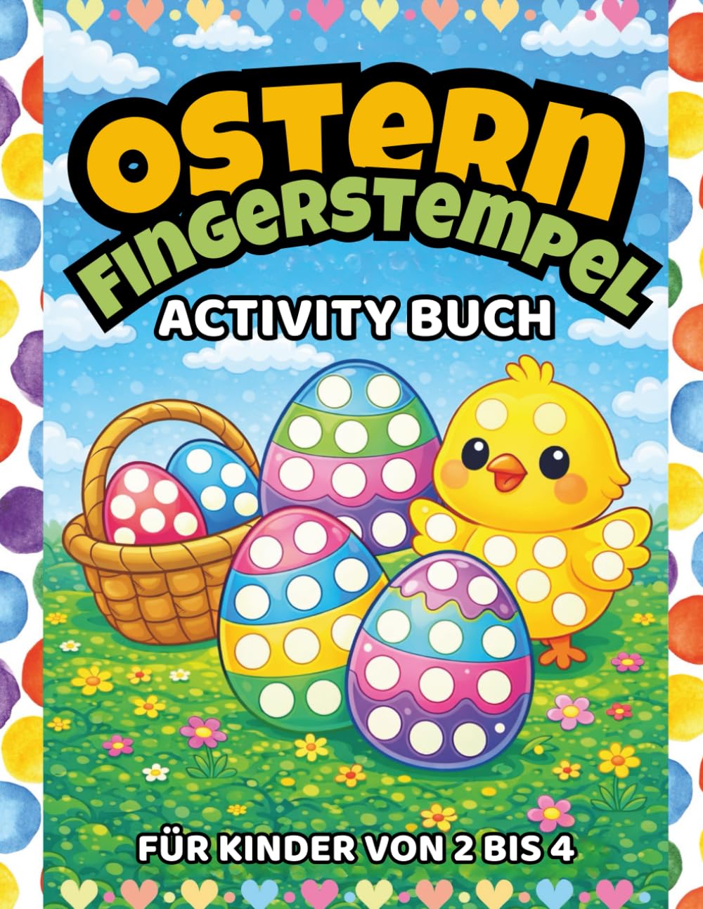 Ostern Fingerstempelbuch für Kinder: Großer Punktespaß für kleine Hände – Ein kreatives Stempelbuch für Kinder ab 2 Jahren - Dot Marker Activity Buch (Activity & Puzzle)