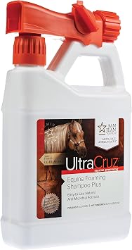UltraCruz Foaming Horse Shampoo Plus, 32 oz with Travel Applicator