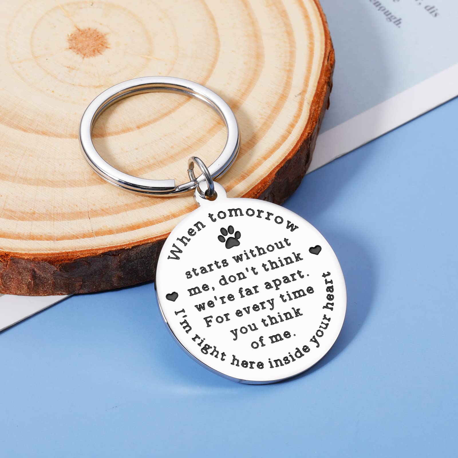 Dog Memorial Gift Ideas STUNFASSOO Pet Memorial Keychain - Rainbow ...