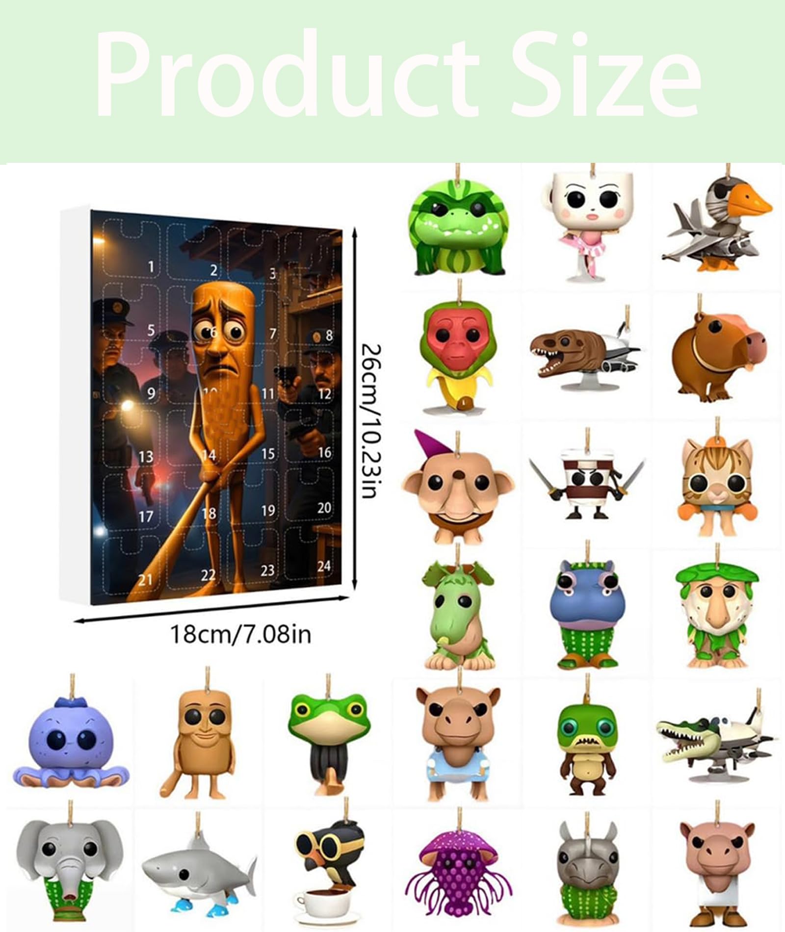 24 Pcs Tralalero Tralala Blind Box, Brainrot, Tung Tung Tung Sahur Toy, 24 Different Images and Unique Pendants as Gifts,Suitable for Sharing Happiness on Birthdays Holidays or Special Occasion - Image 2 thumbnail