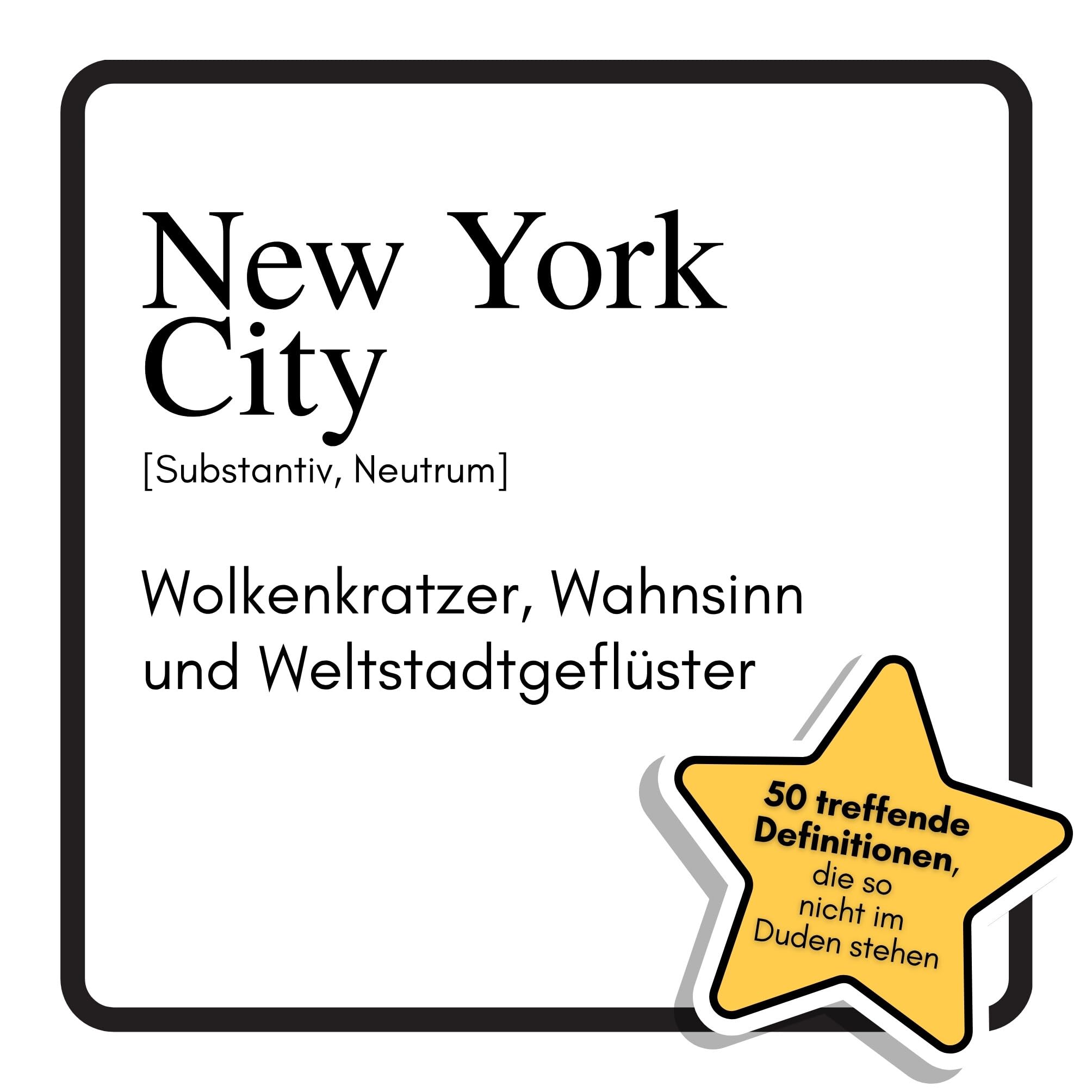 New York City: Wolkenkratzer, Wahnsinn und Weltstadtgeflüster. Das lustige Geschenkbuch für Mann, Frau, Kollege, Freund zu Geburtstag, Weihnachten