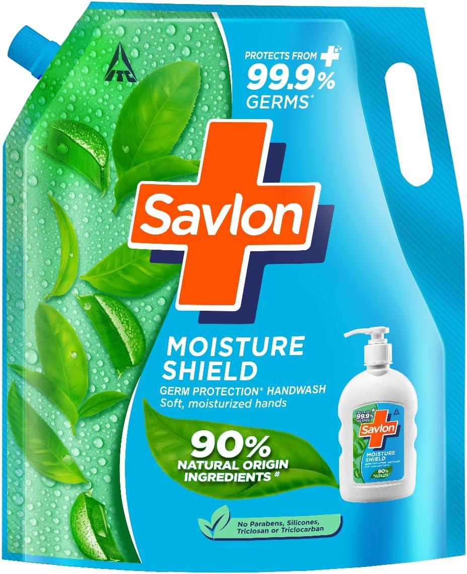 Moisture Shield Germ Protection Liquid Handwash Refill Pouch, 1.3L | For Soft Moisturized Hands
