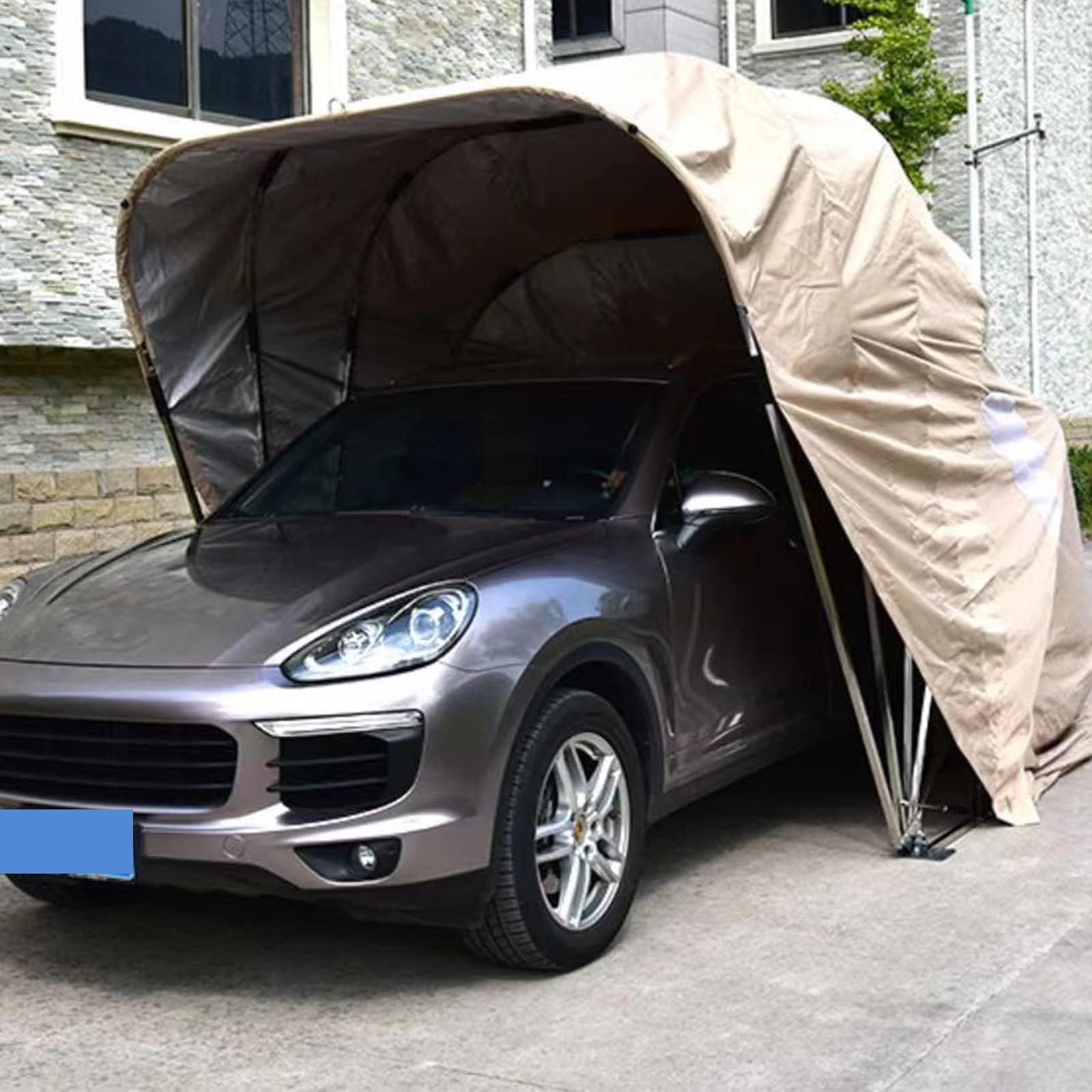 Car Parking Shed - Semi-Automatic Folding Retractable Flame Retardant Thickened Cotton