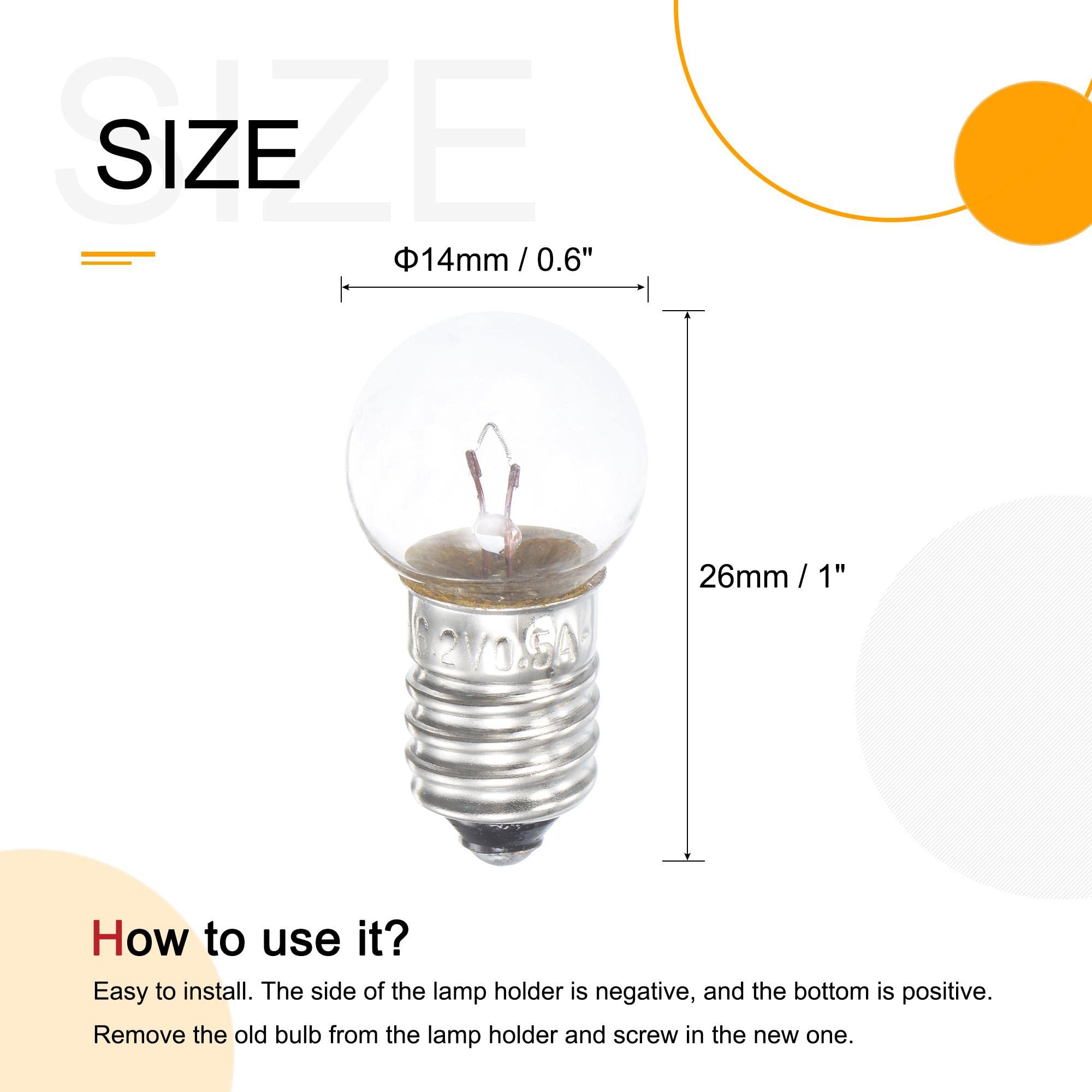 2X 10X E10 Vite Base Lampadina 12V 6V 4x 5730 SMD Lampadina - Foto 3