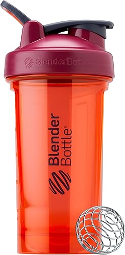 Miniatura 1 de BlenderBottle Shaker Bottle Pro Series perfecta para batidos de proteínas y antes del entrenamiento, 24 onzas, coral a todo color