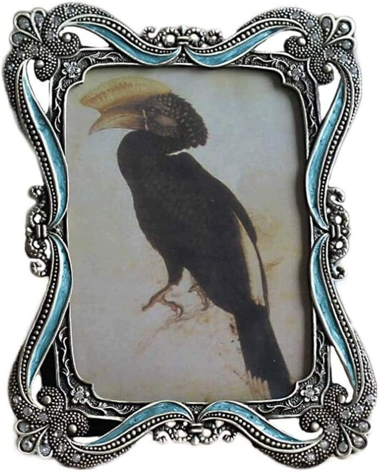 Metal Picture Frame, Metal Photo Frame Horizontal Vertical Multiple Sizes(7 inch)