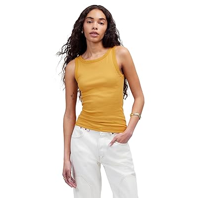Madewell Brightside High Neck Tank Top Women