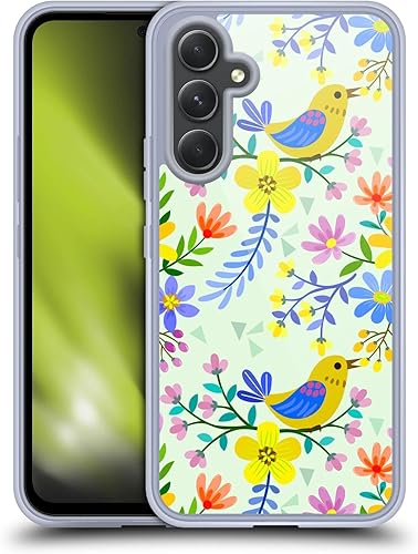 Miniatura 1 de Head Case Designs Officially Licensed Haroulita Marigold Cute Flower Pattern Soft Gel Case Compatible with Samsung Galaxy A54 5G