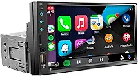 MULTIMÍDIA MP5, 1 DIN TELA DE 7' FULL TOUCH, FM, USB, SD CARD, AUXILIAR, BLUETOOTH, ESPELHA ANDROID E IOS, CARPLAY E ANDROID AUTO VIA FIO