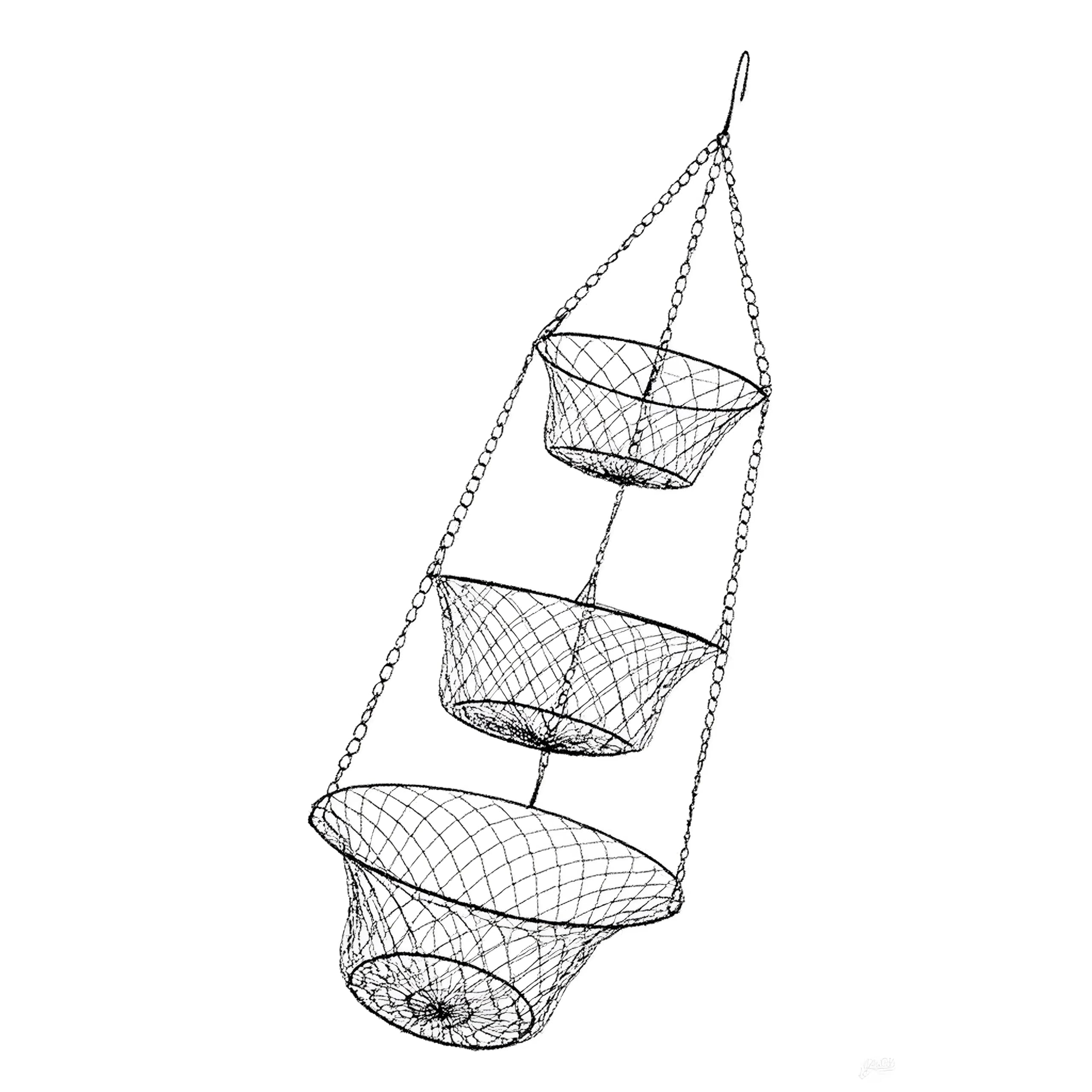 Rustics Metal Rose Floral Fruit Basket Foldable 3 Tiers Organizers for Countertop Tabletop Use Rustproof Metal Basket