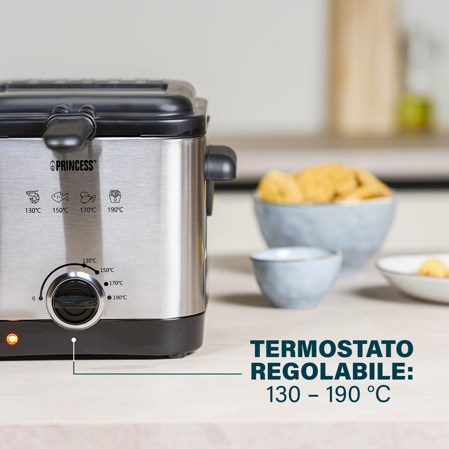 Friggitrice Princess 182612-1000 W - 1,5 L - 400 g di patatine