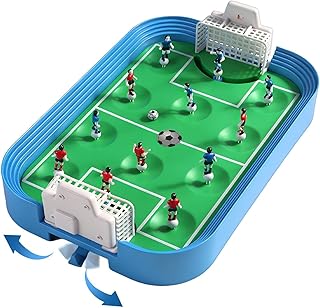 Juego de futbolín - Accesorios de juego de mesa con figuras de jugadores, juego de futbolín para niños - Adecuado para jugadores y niños de 3 a 12 años, familia, interior, Navidad, casa, habitación