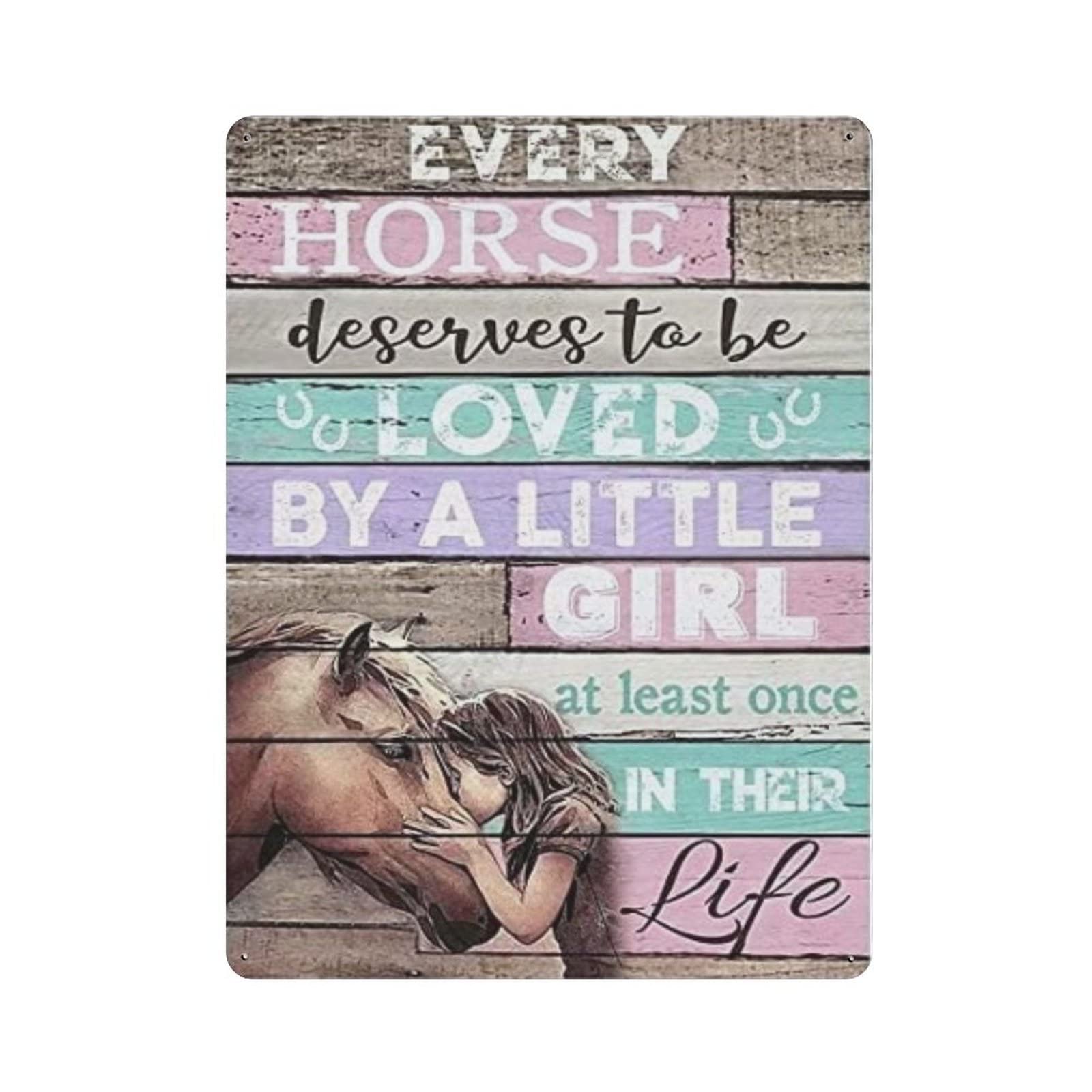 AOOEDM Horse Knowledge Metal Signs for Garage Man Cave Bar Kitchen Coffee Tin Sign Nostalgic Wall Decor Signs Vintage Retro Poster