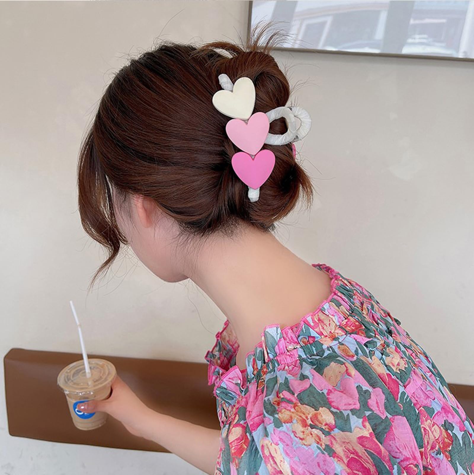 Amazon.com : Valentinese Day Heart Hair Clips for Women Large