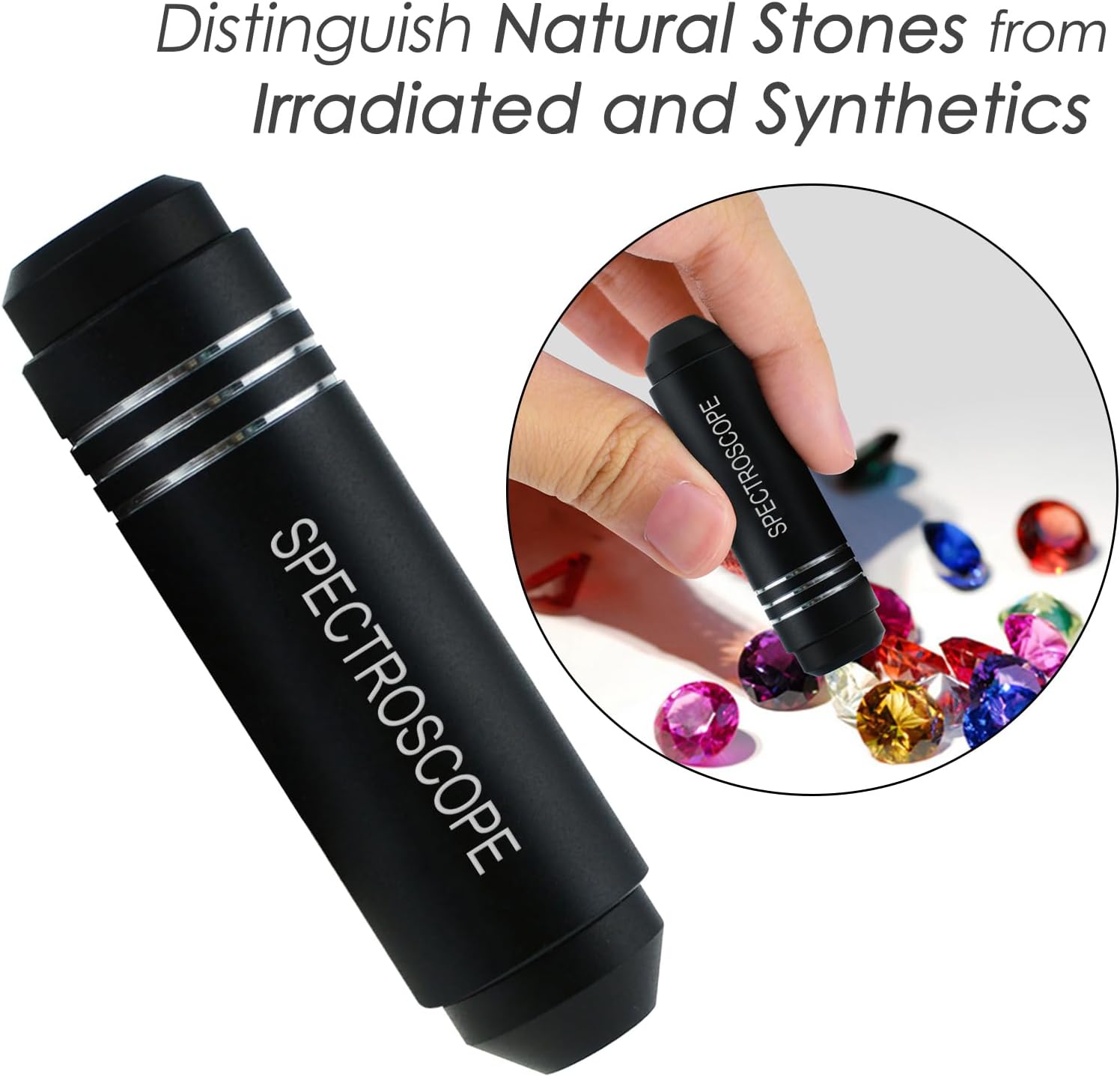 Diffraction Spectroscope, Pocket Grating Gemological Spectrometer for Quick Gemstone Identification and GIA Use