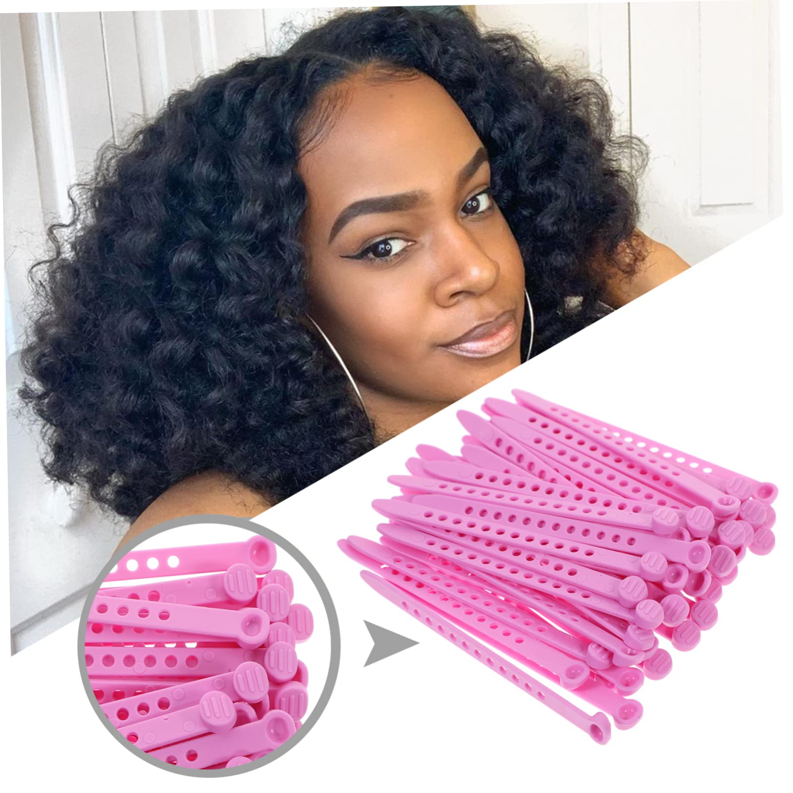 minkissy Hair Curling Perm Bar 50pcs Hot Cold Perm Rods Styling Curler Random Color
