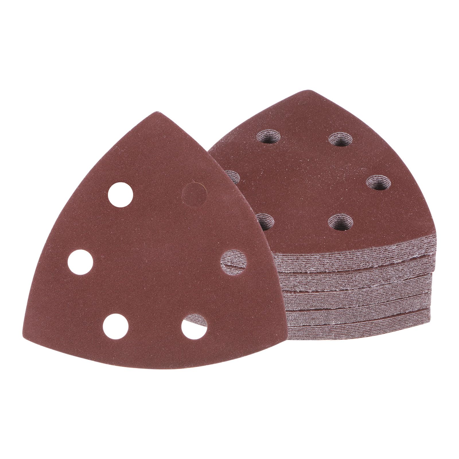 Kozelo 50pcs Mouse Sander Detail Sandpaper - [1000 Grit, 3-1/2"] Triangle Hook and Loop Assorted Sanding Pads Sheet for Wood Furniture Polishing Use |