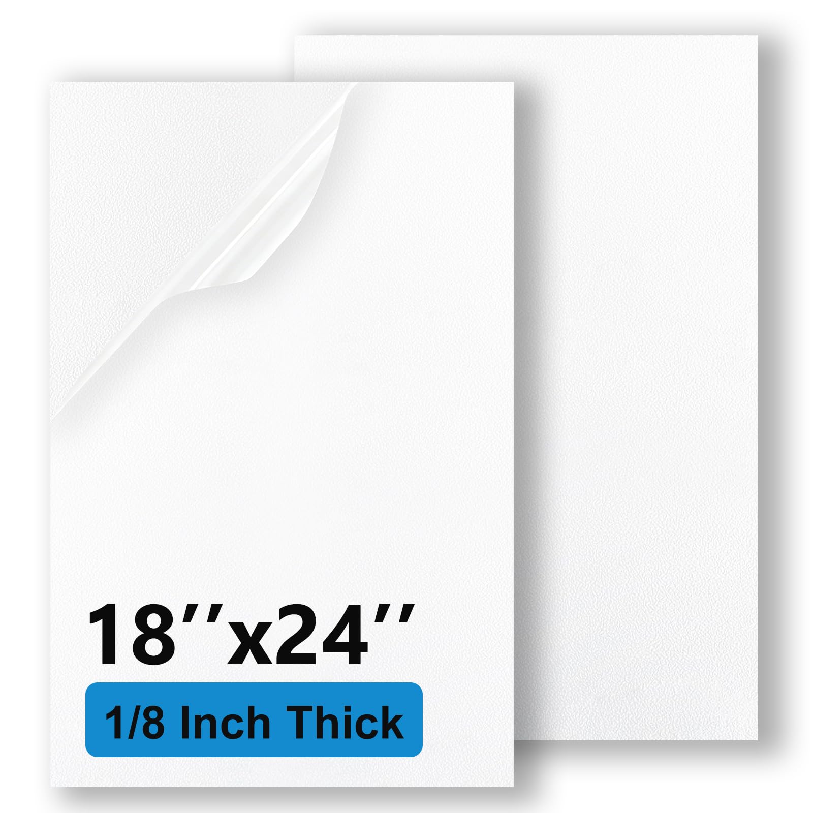 White ABS Plastic Sheets - 2 Pack (8x12 Inch) -23