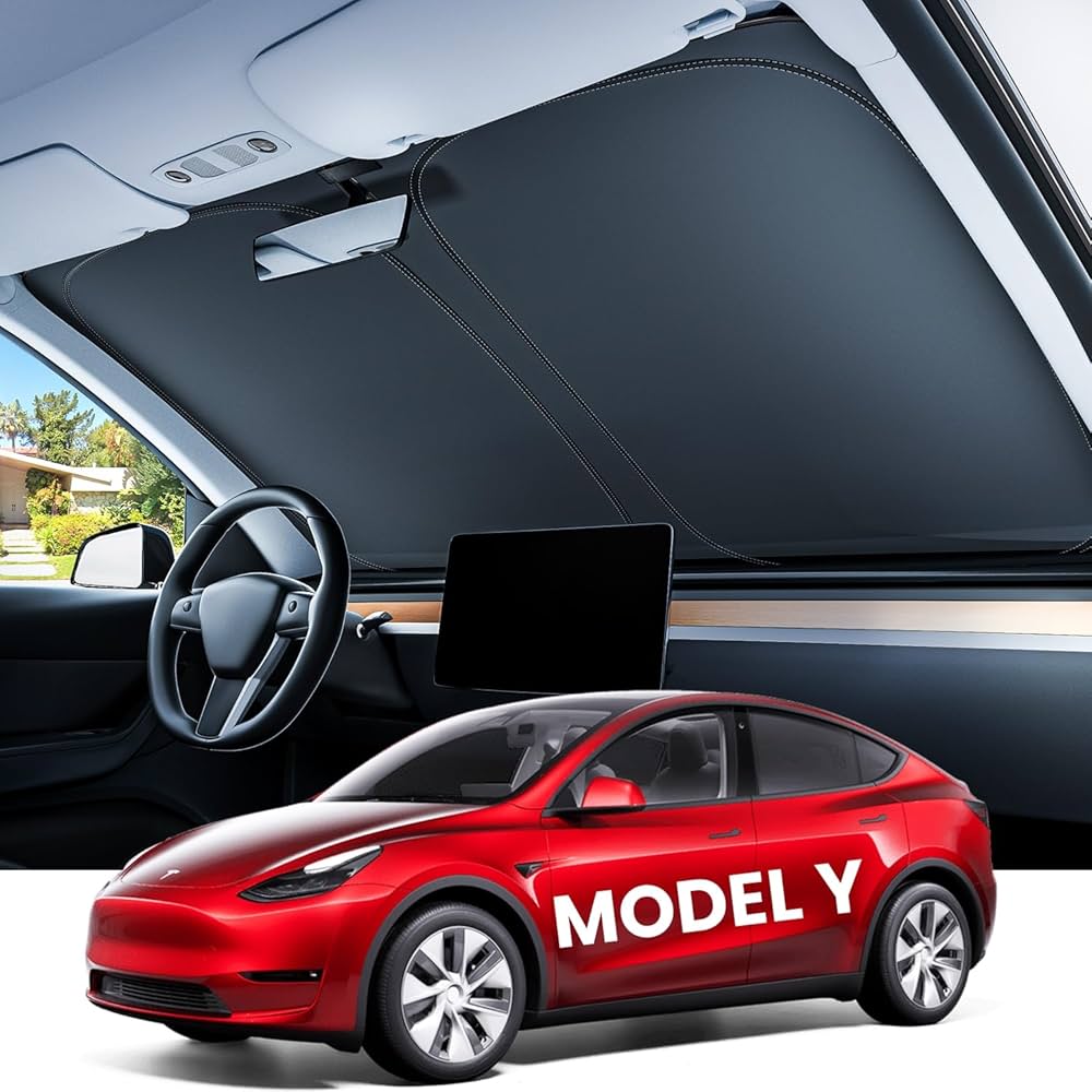 TESLA Model Y サンシェード Amazon.com: REEVAA 2025 Upgrade Tesla Model Y (2019-2026 Juniper