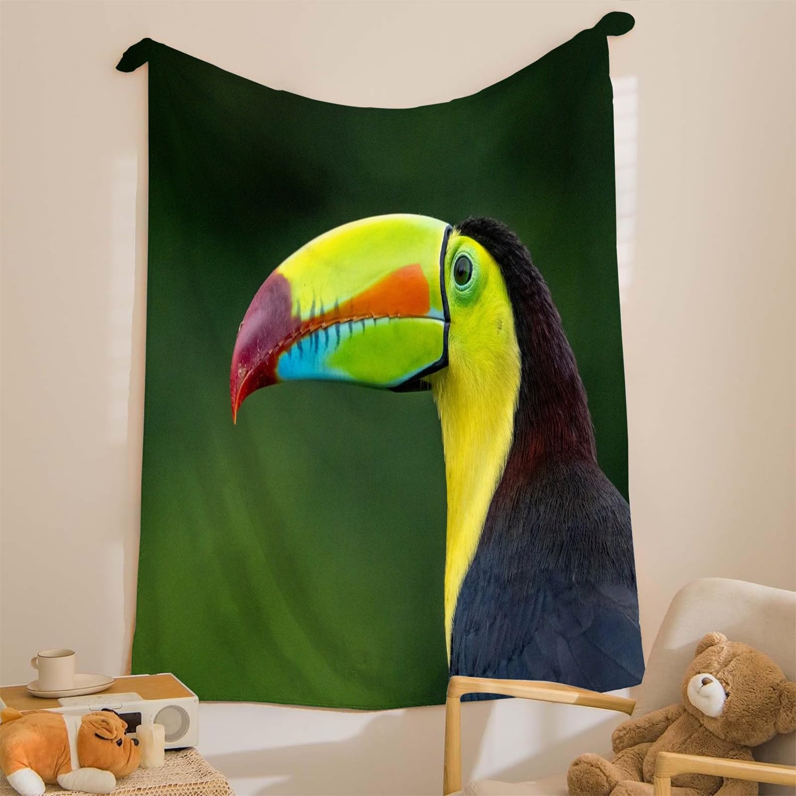 Koc tucano zielony koc jednoosobowy miękki ciepły koc na łóżko, puszyste koce flanelowe 180 x 200 cm na wszystkie pory roku