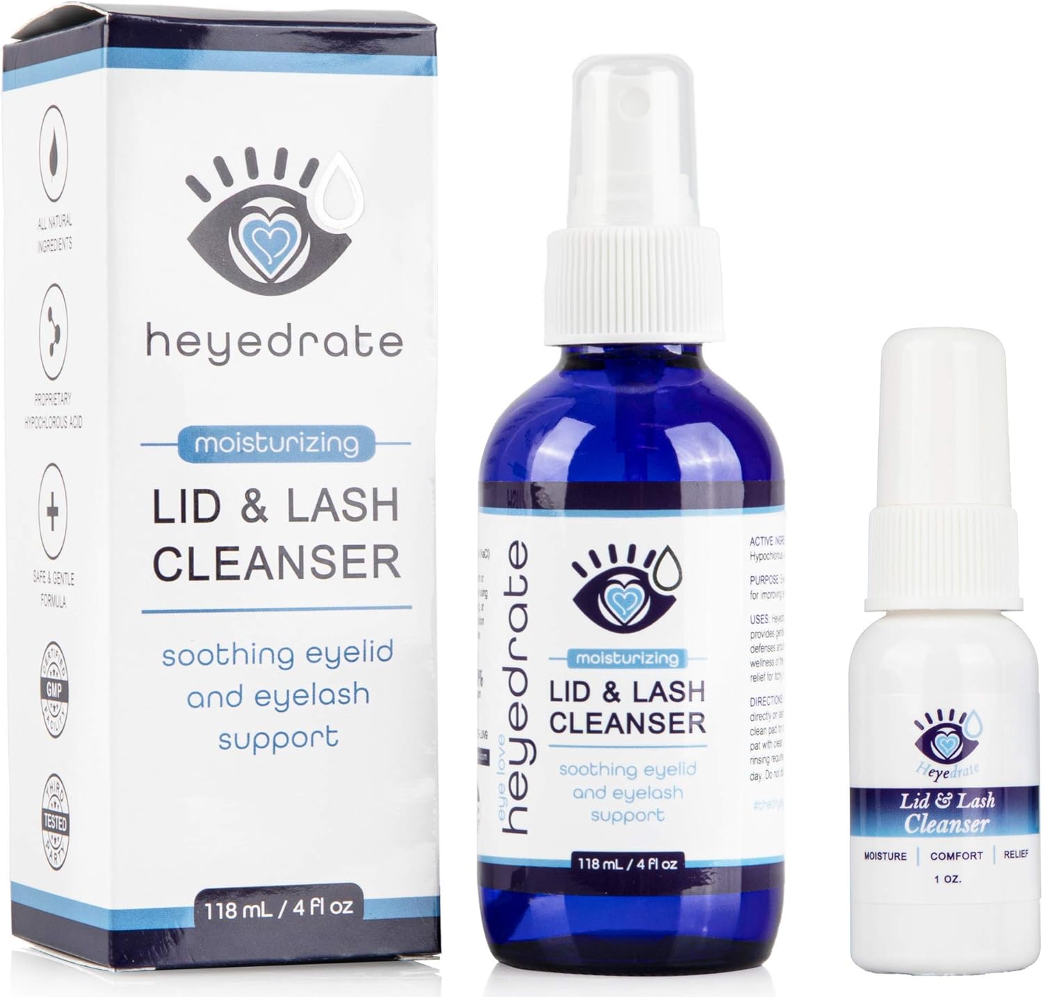 Eye Love Heyedrate Lid and Lash Cleanser Spray Gentle