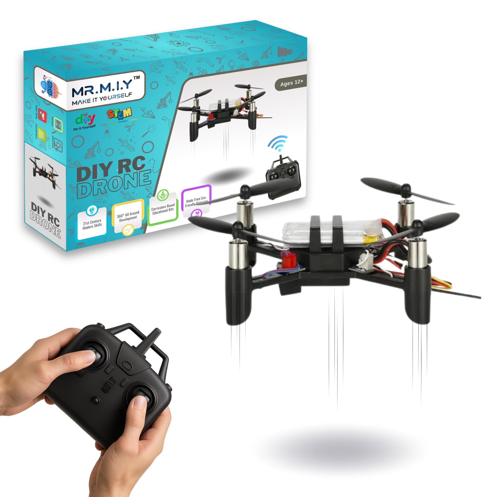 MR. M.I.Y Remote Controlled Drone Educational diy Kit | Skill Based Fun Toys | Educational & Assembly Game for Kids 6 to 18-image-5