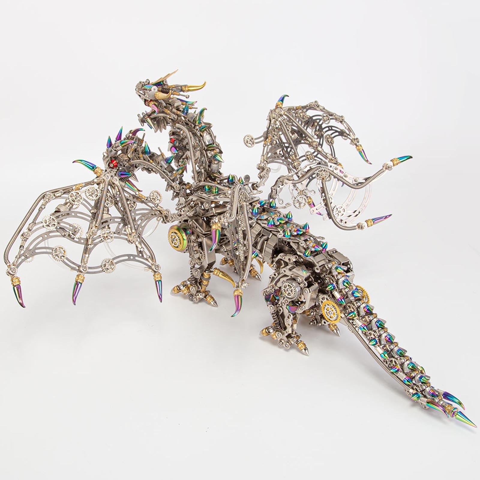 Gorekia 3D Metall Puzzle, DIY Punk Mythische Kreatur Drachen Modell Bausatz Kreative Ornamente (2900+PCS)