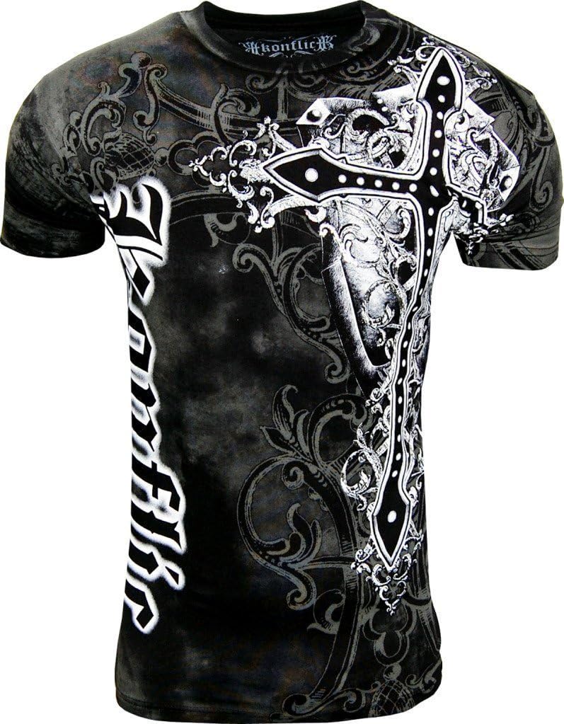 NWT Men's Giant Cross Graphic Designer MMA Muscle T-Shirt