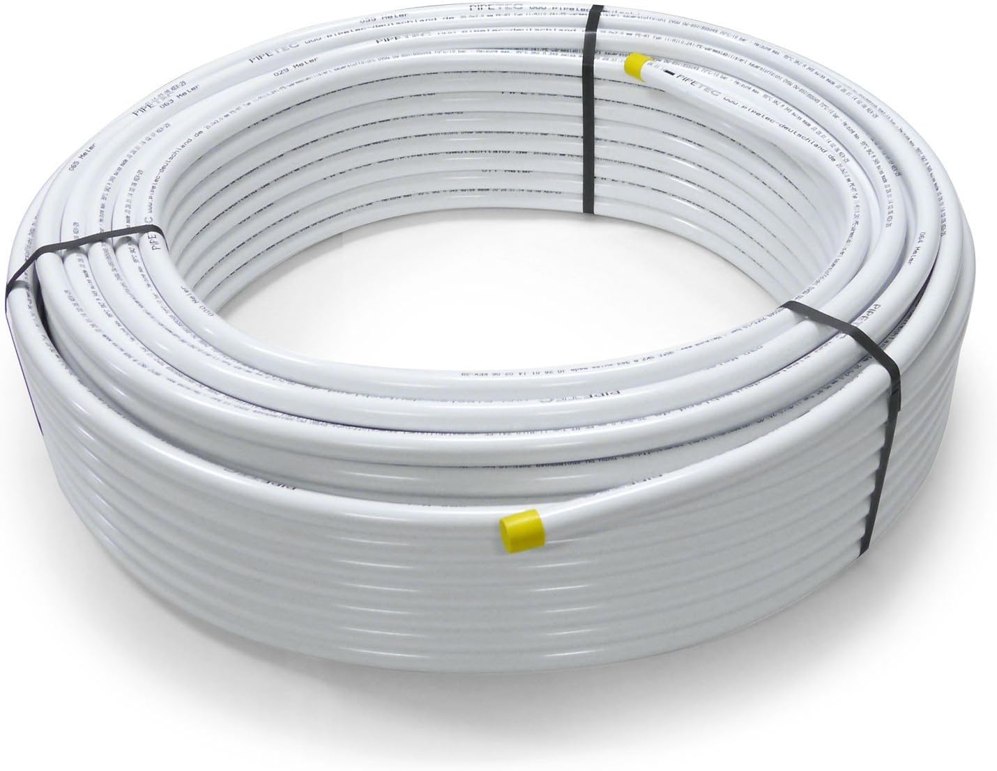 Pipetec Aluminium Composite Pipe Aluminium Multilayer Composite Pipe 20 x 2 mm 100 m White PEX Pipe Aluminium Multilayer Composite Pipe MV Pipe Multi-Layer Pipe Heating Water
