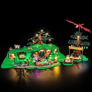 YEABRICKS LED Licht für 10354 Lord of The Rings Der Herr der Ringe: Das Auenland Bausteine Modell (Bausteine Set Nicht enthalten)