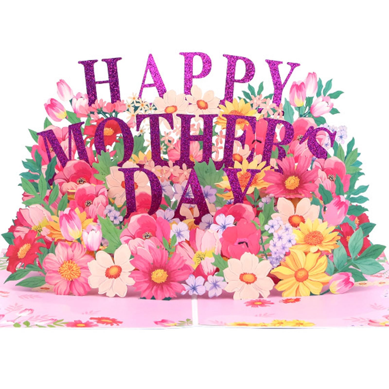 Mother's Day Card - 3D Floral Greeting Card with Heartfelt Message,Mothers Day Gifts, Elegant Handcrafted Design, Mother's Day Gift for Mom, Wife,