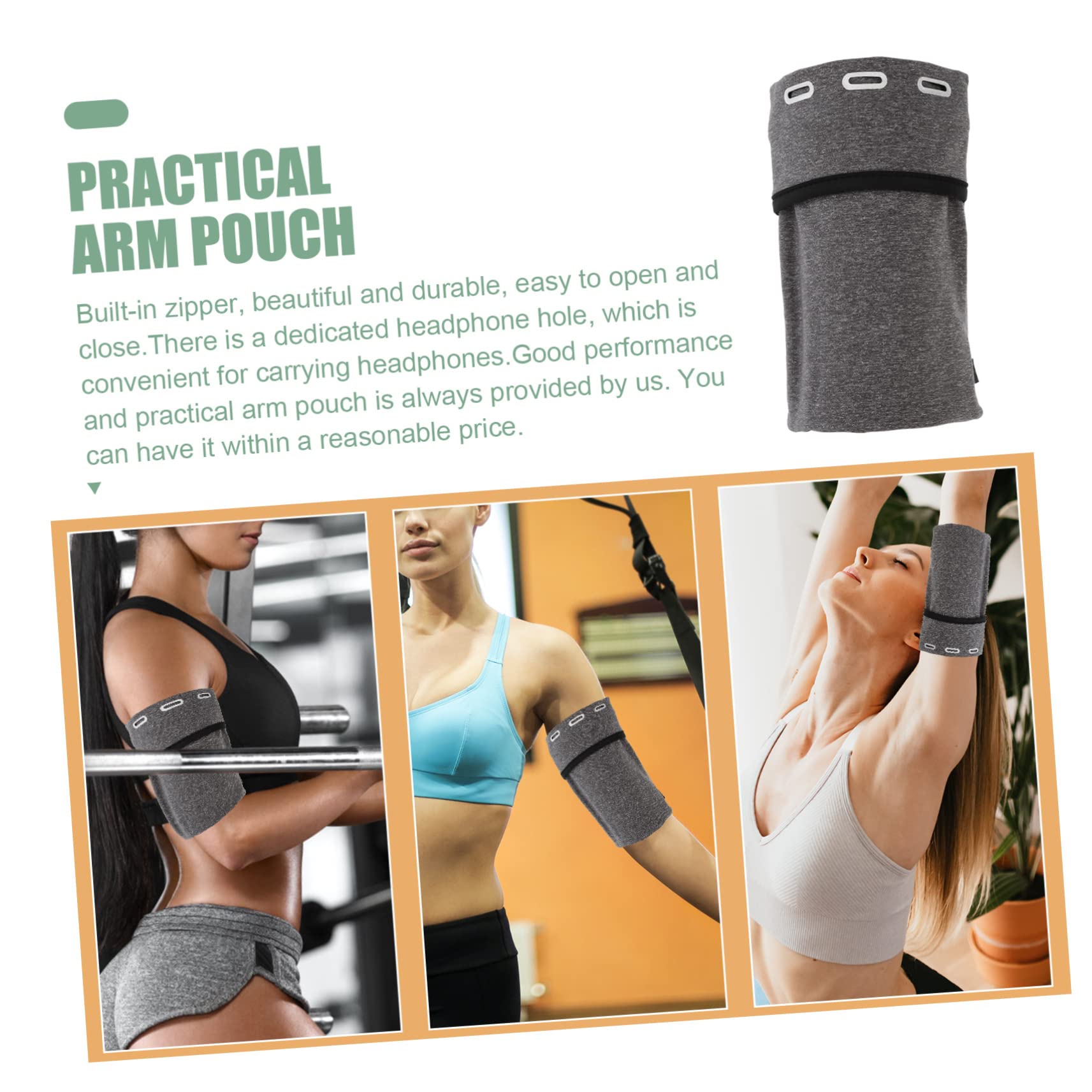 DOITOOL 4piezas Deportivo para Teléfono Móvil Bolsa De Brazo para Correr y Ejercicio Accesorio De Almacenamiento para Actividades Al Aire