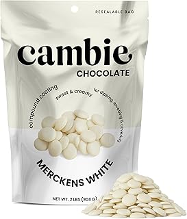 Merckens White Melting Chocolate - 2 Pounds of Premium Quality White Can...
