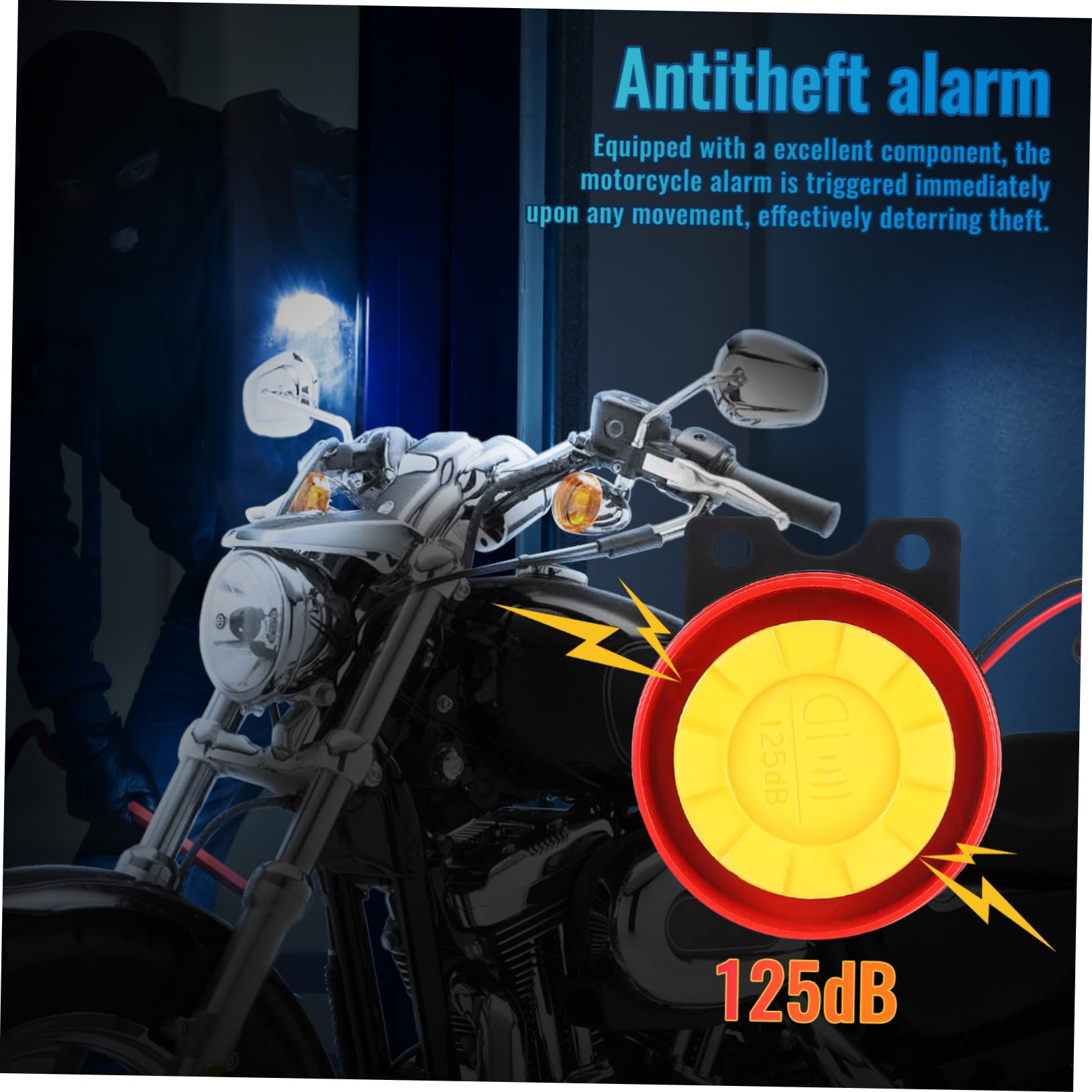 Allarme Antifurto per Moto con Avviamento Remoto 315mhz Abs | Antifurto per Moto con Telecomando, Funzione Low Power, Batteria Inclusa e Controller Remoto
