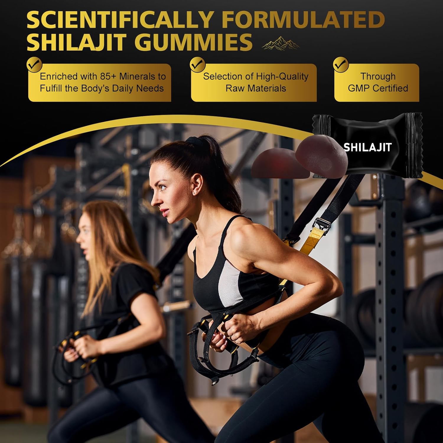 Himalayan Natural Shilajit Gummies 3000mg, 75% Fulvic Acid, 85+ Trace Minerals, Shilajit for Men & Women, Himalayan Shilajit Resin - 60 Gummies