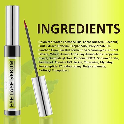 Miniatura 8 de Swiss Botany Suero de crecimiento de pestañas para pestañas más largas y llenas, fórmula a base de agua, suero de pestañas para crecimiento del