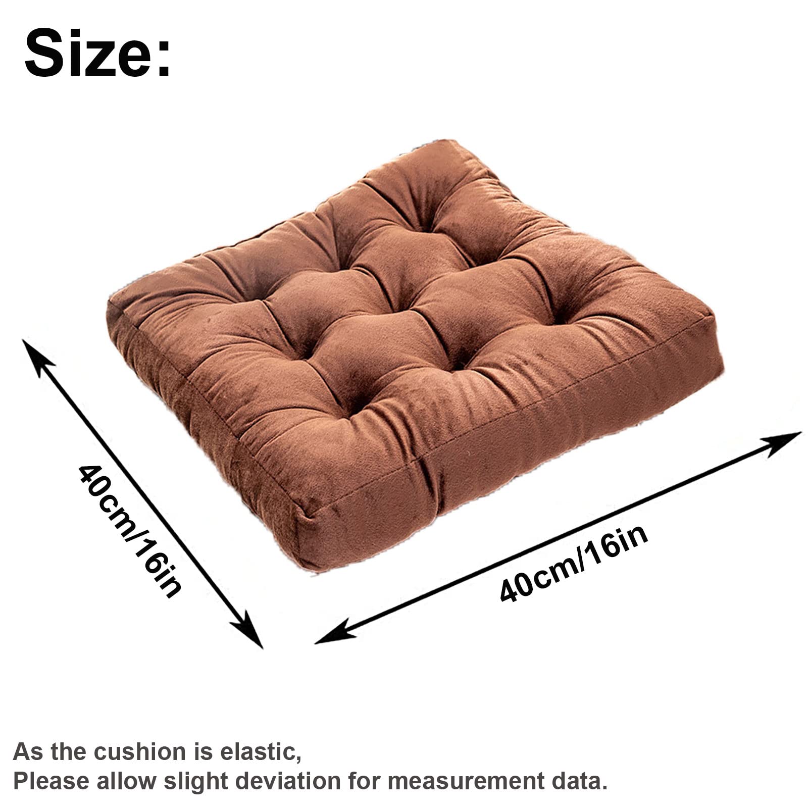 Set di 4 cuscini quadrati per sedie da pranzo e ufficio, design comodo ed elegante