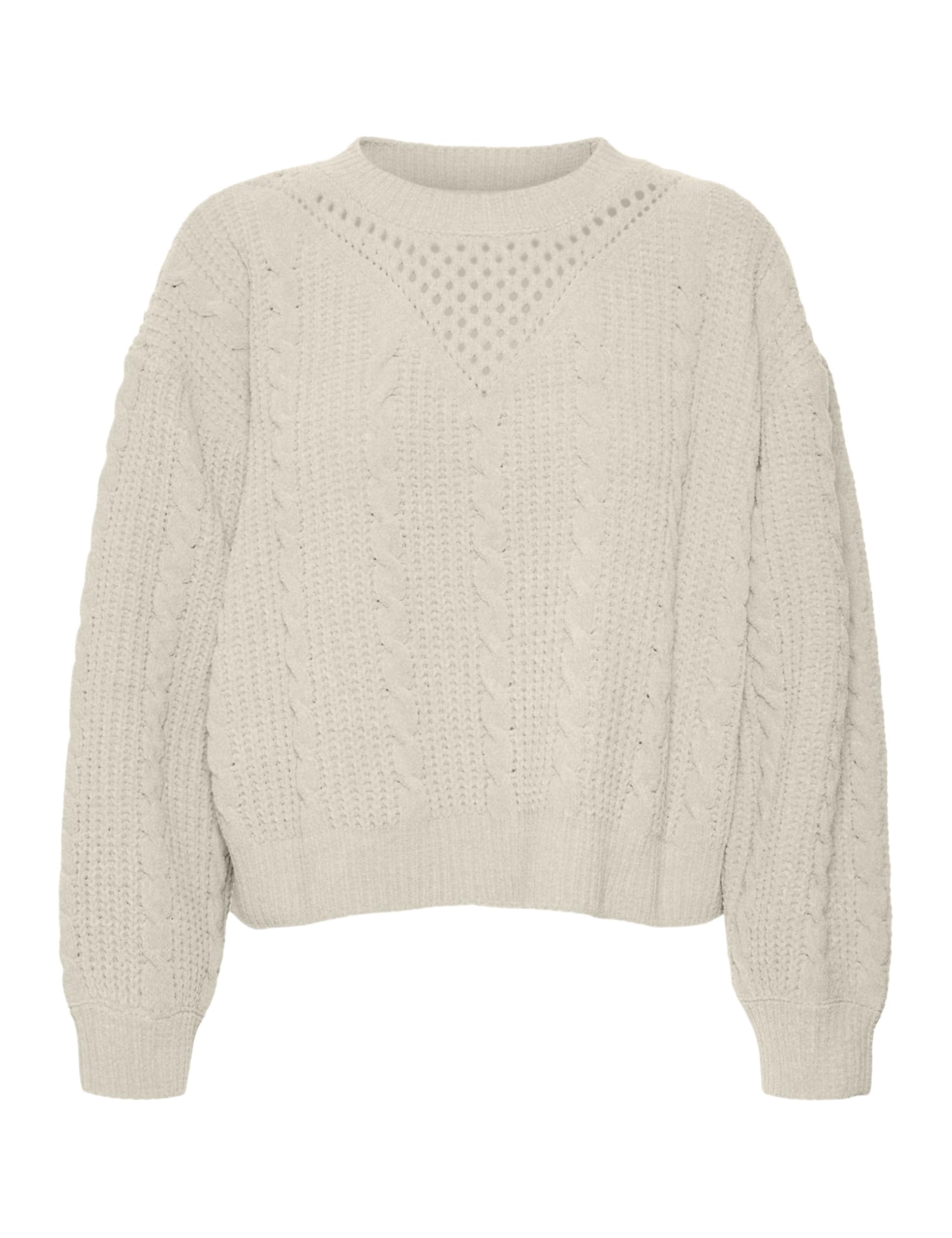 Vero Moda Women's Birch Vmluella Ls O-Neck Pullover Boo Knitted Jumper, M