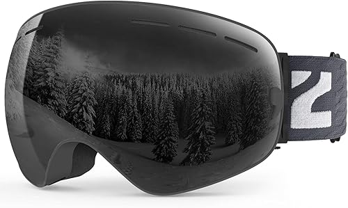 Lentes Zionor X de esquí y snowboard, con lente esférica desmontable y protección UV, antivaho, unisex