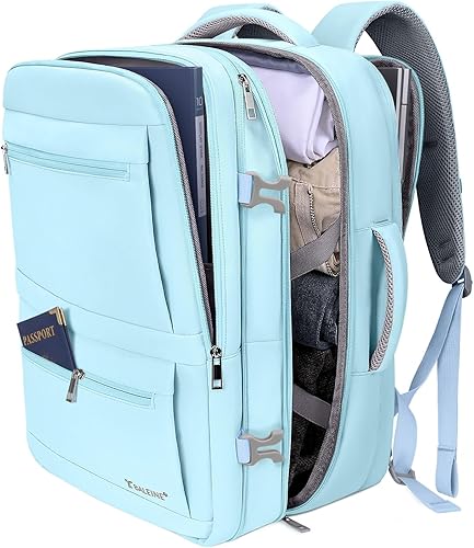 Vista 22 de BALEINE Mochila de Viaje para Mujeres y Hombres, Mochila Grande y Resistente de Equipaje de Mano para Laptop, Regalos para Negocios, Casual, Viajes