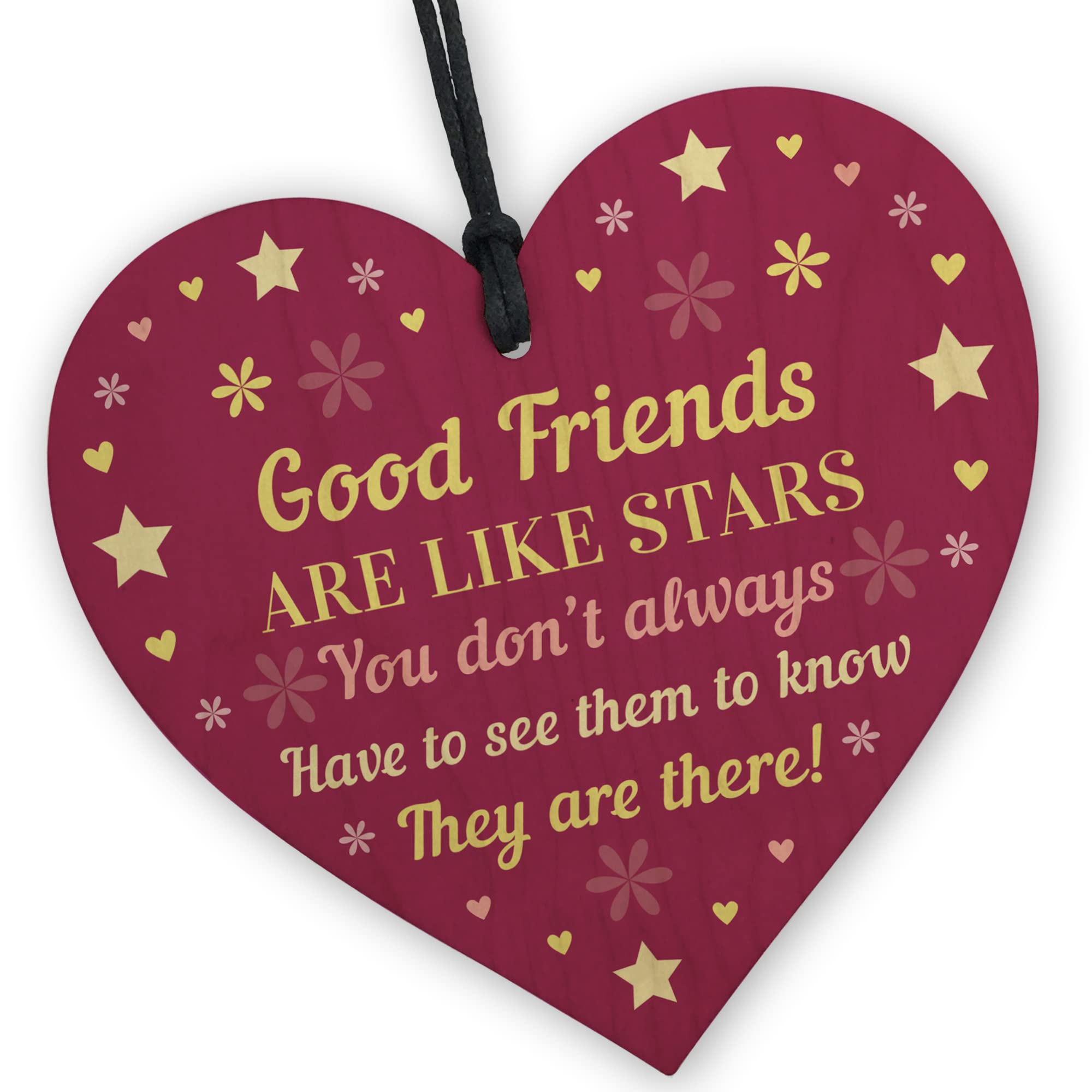 Red Ocean Good Friends Are Like Stars, Novelty Friendship Gift For Women, A Gift For Best Friends, Birthday Gifts For Her