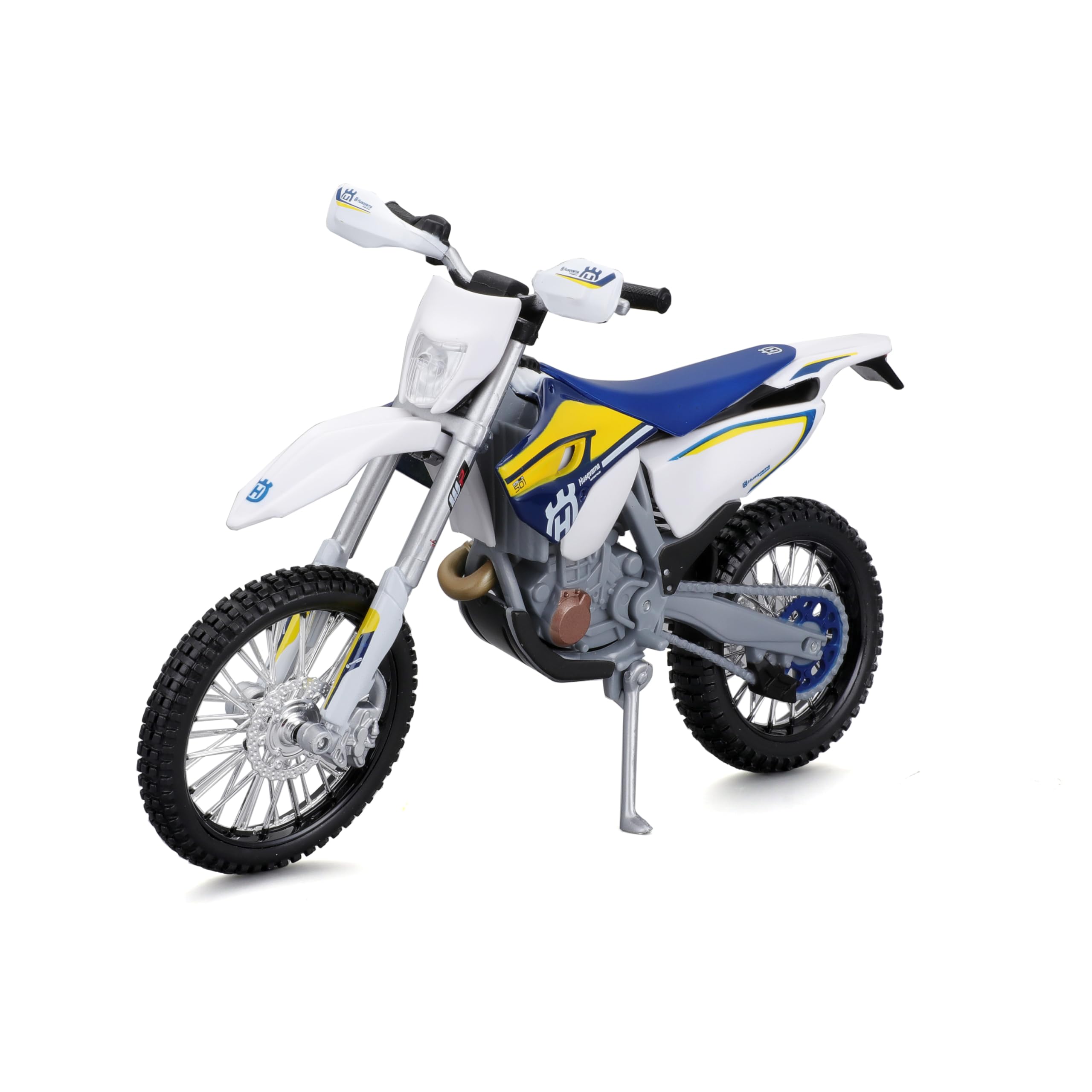 HUSQVARNA FE501 Motorbike - 1:12 Scale - Incredibly Detailed Die-Cast Replica Collectible Motorcycle Model, Yellow