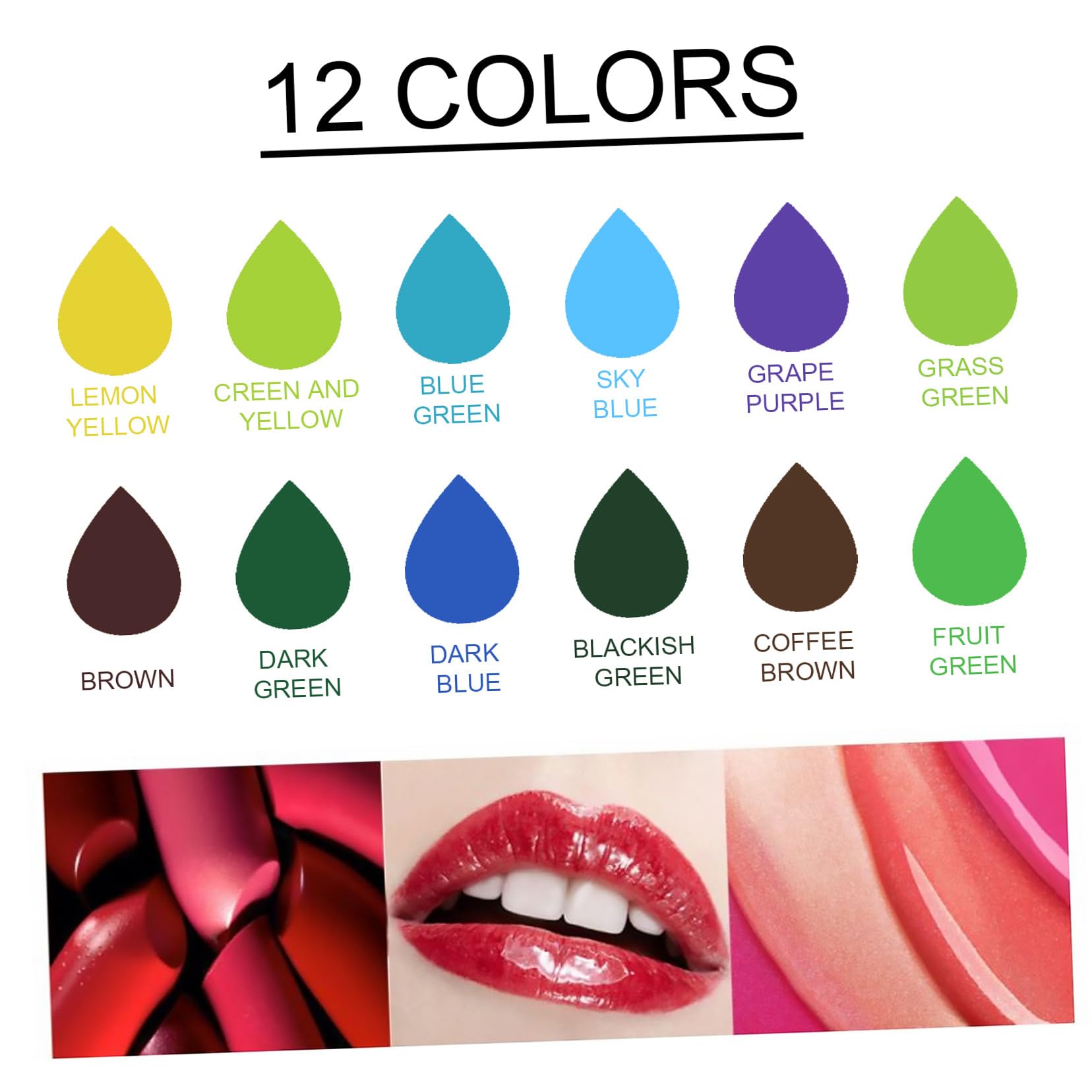 Lipgloss Pigment, Veganer Farbstoff für Lippenmakeup