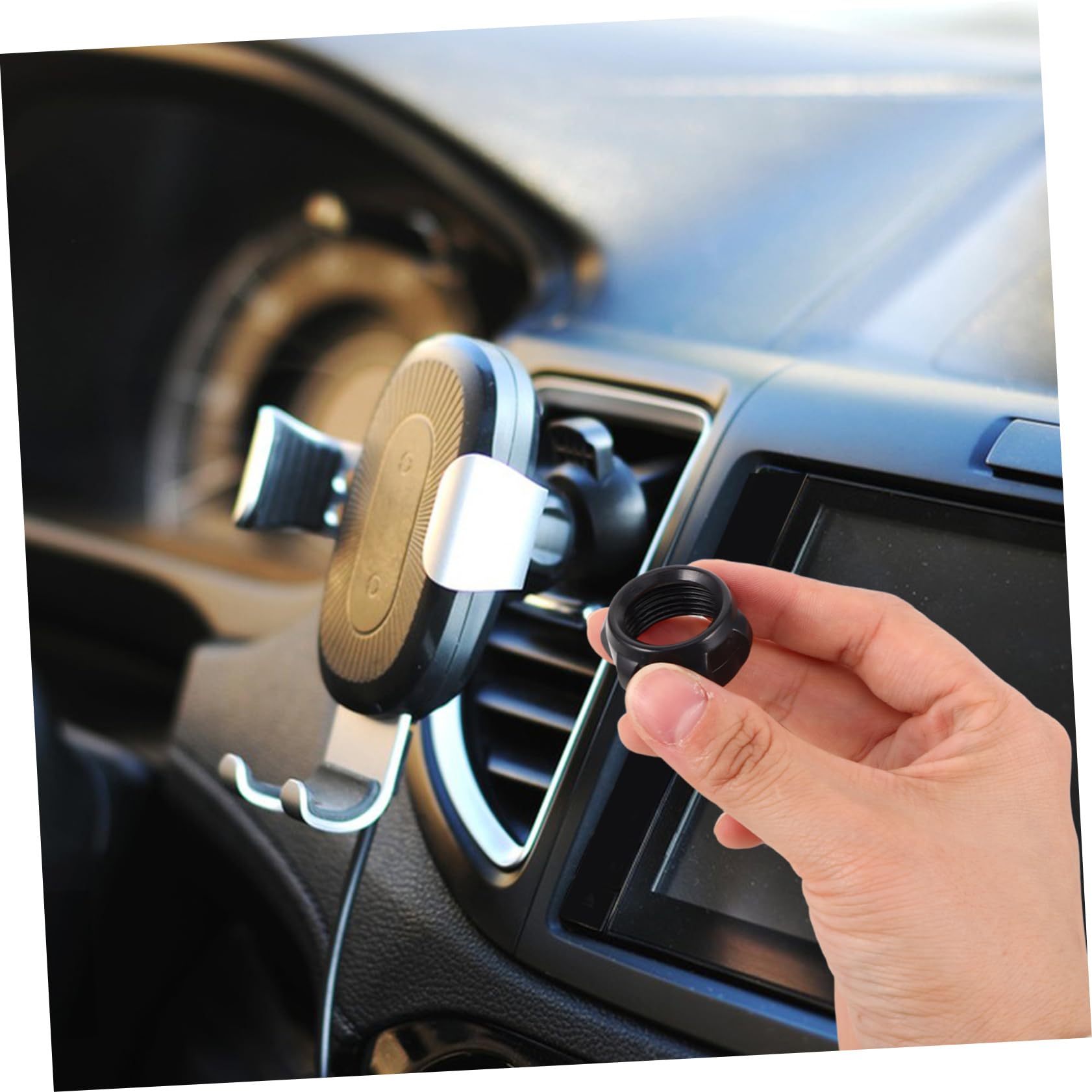 VALICLUD Adaptateurs Écrous Support Téléphone Voiture Prune 20 Pièces Fixation Rapide sans Fil Accessoire Chargeur Voiture Polyvalent