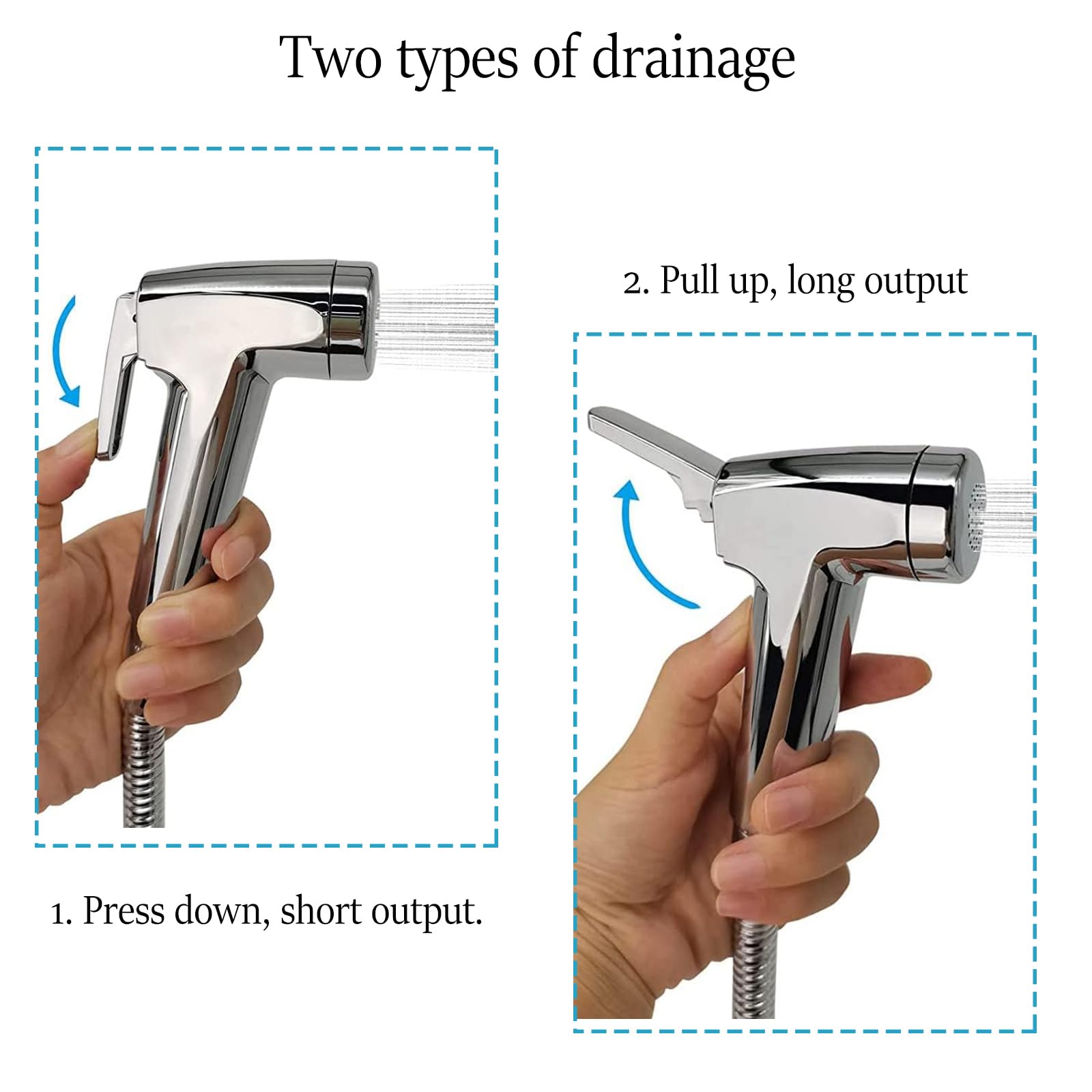 Ducha con cremallera, 23 x 11,5 cm, con cremallera, ducha exterior, ABS, resistente a los rayos UV, con ajuste de botón, interruptor de frío/calor, adecuado para caravanas, remolques, caravanas
